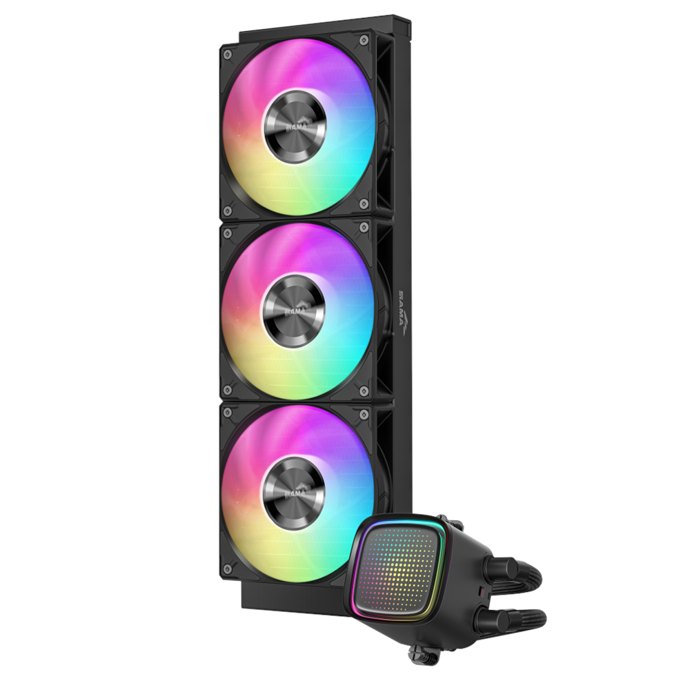 SAMA L50-360BK, Black, 360mm, 3x120mm ARGB Fan, CPU Sıvı Soğutma