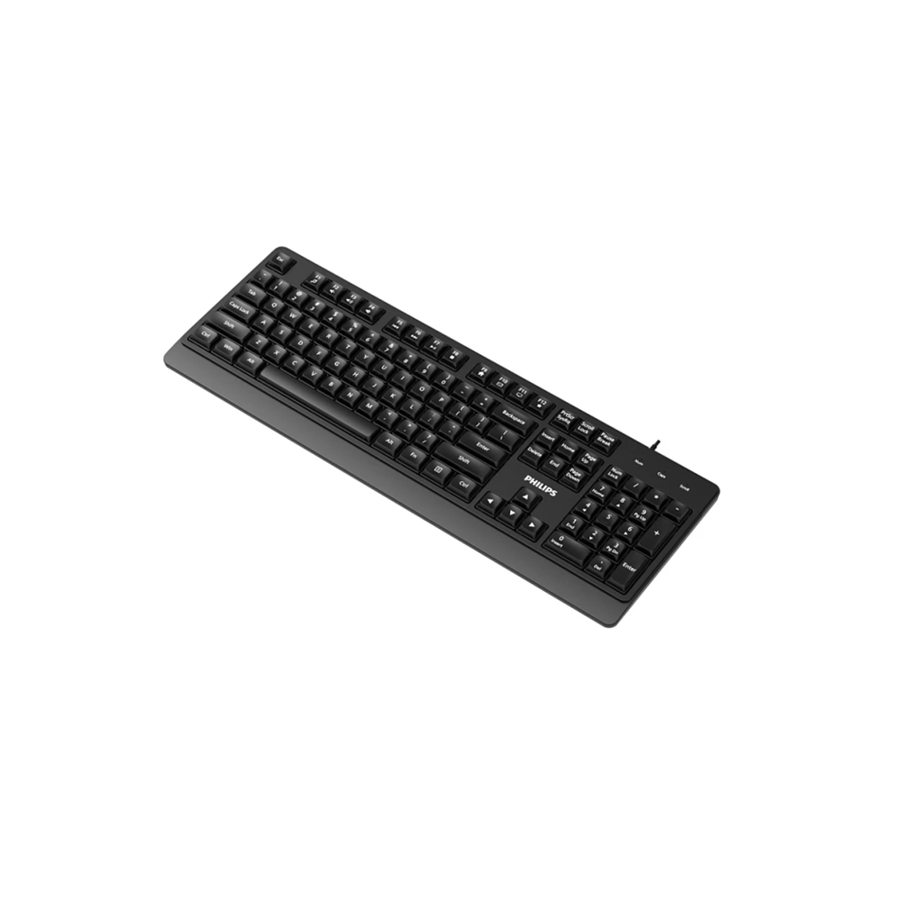 PHILIPS SPK6247B, USB Kablolu, Türkçe Q, Multimedya Klavye (Siyah)