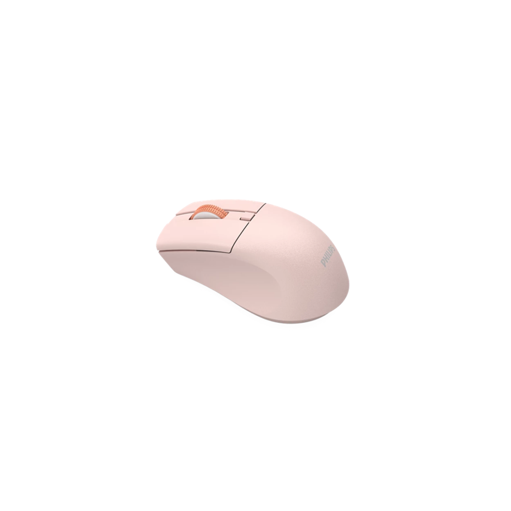 PHILIPS SPK7528P, SESSİZ, Pembe, USB Nano 2,4Gh ve Bluetooth Kablosuz, 1600dpi, Optic, 3 Tuşlu, Ergonamik, Sessiz Click, Mouse