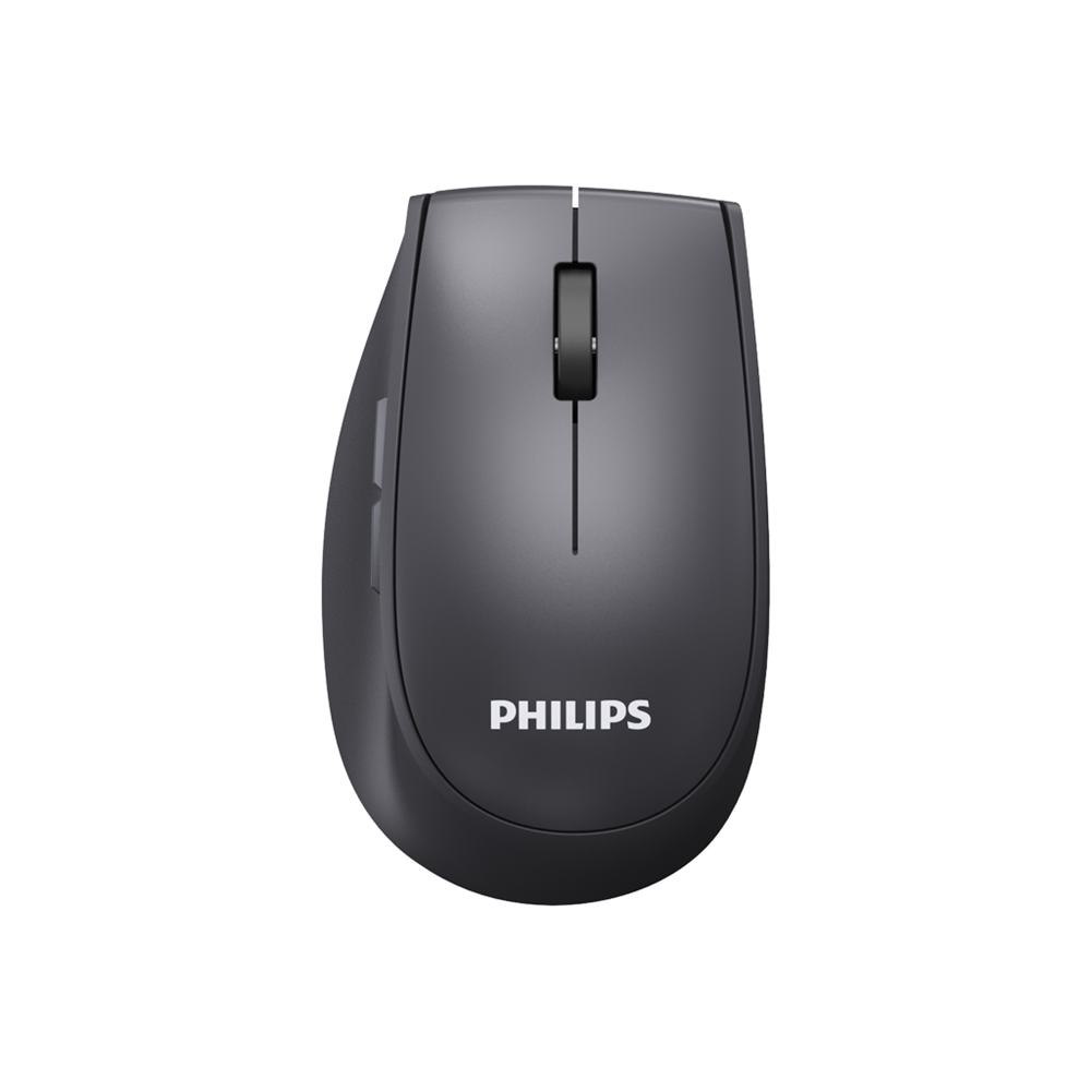 PHILIPS SPK7627K, Gri, USB Nano 2,4Gh ve Bluetooth Kablosuz, 1600dpi, Optic, 5 Tuşlu, Şarj Edilebilir, Sessiz Click, Mouse