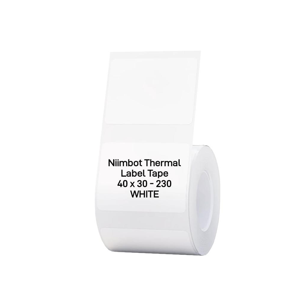 NIIMBOT T40 Etiket 40mm x 30mm 230 adet Beyaz (B1,B21S,B3S)