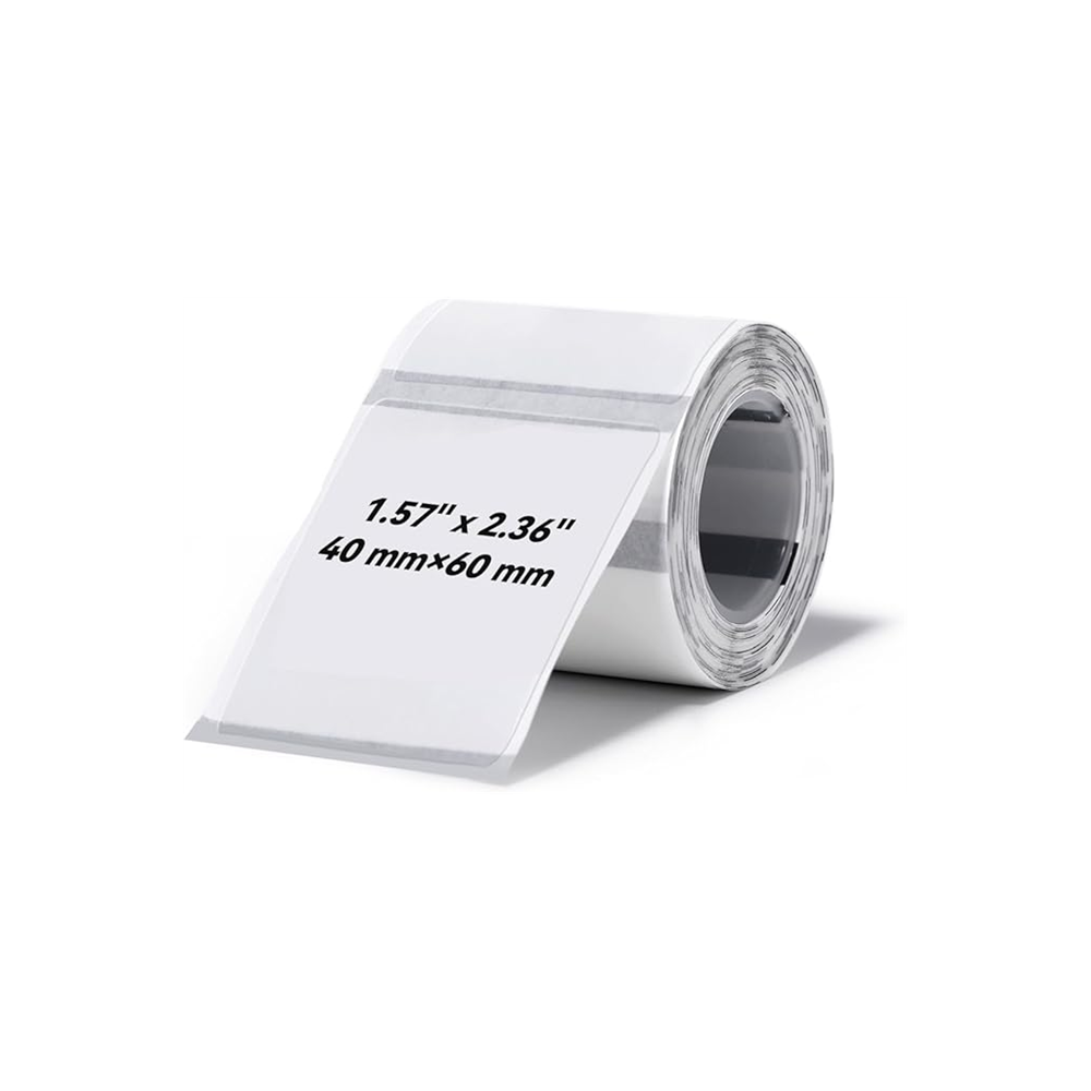 NIIMBOT T40 Etiket 40mm x 60mm 125 adet Şeffaf (B1,B21S,B3S)