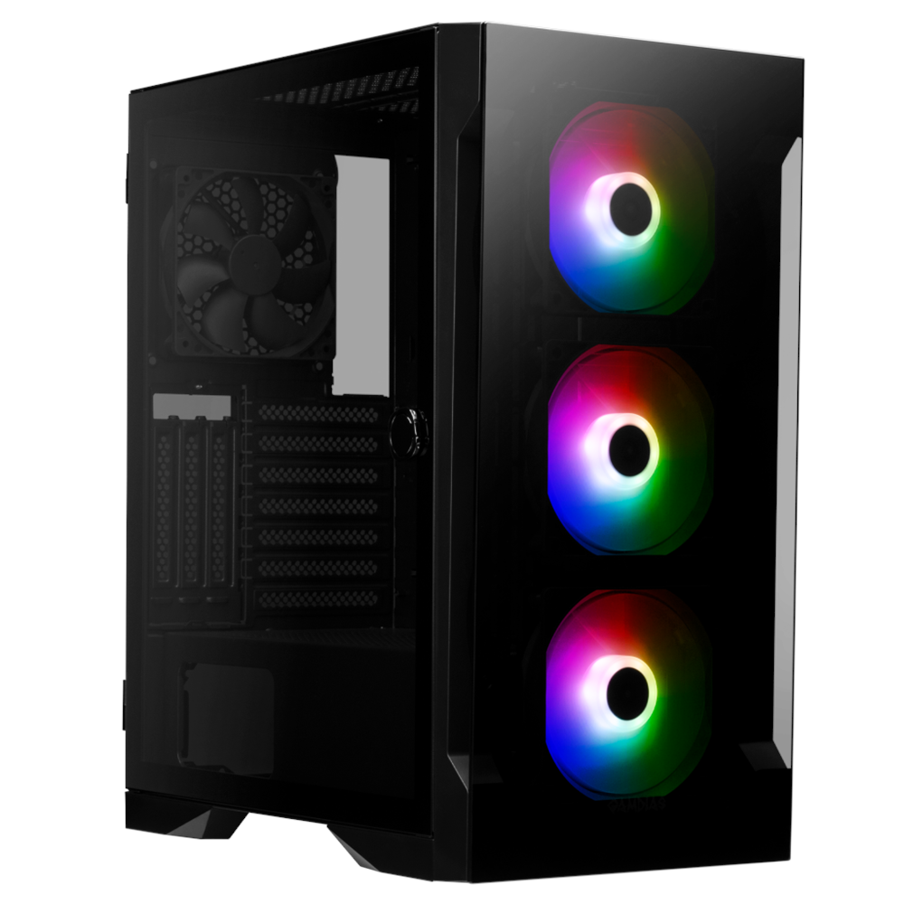 GAMDIAS TALOS E2 Elite, 750W, 80+ Bronze, Tempered Glass, ARGB, ATX GAMING KASA