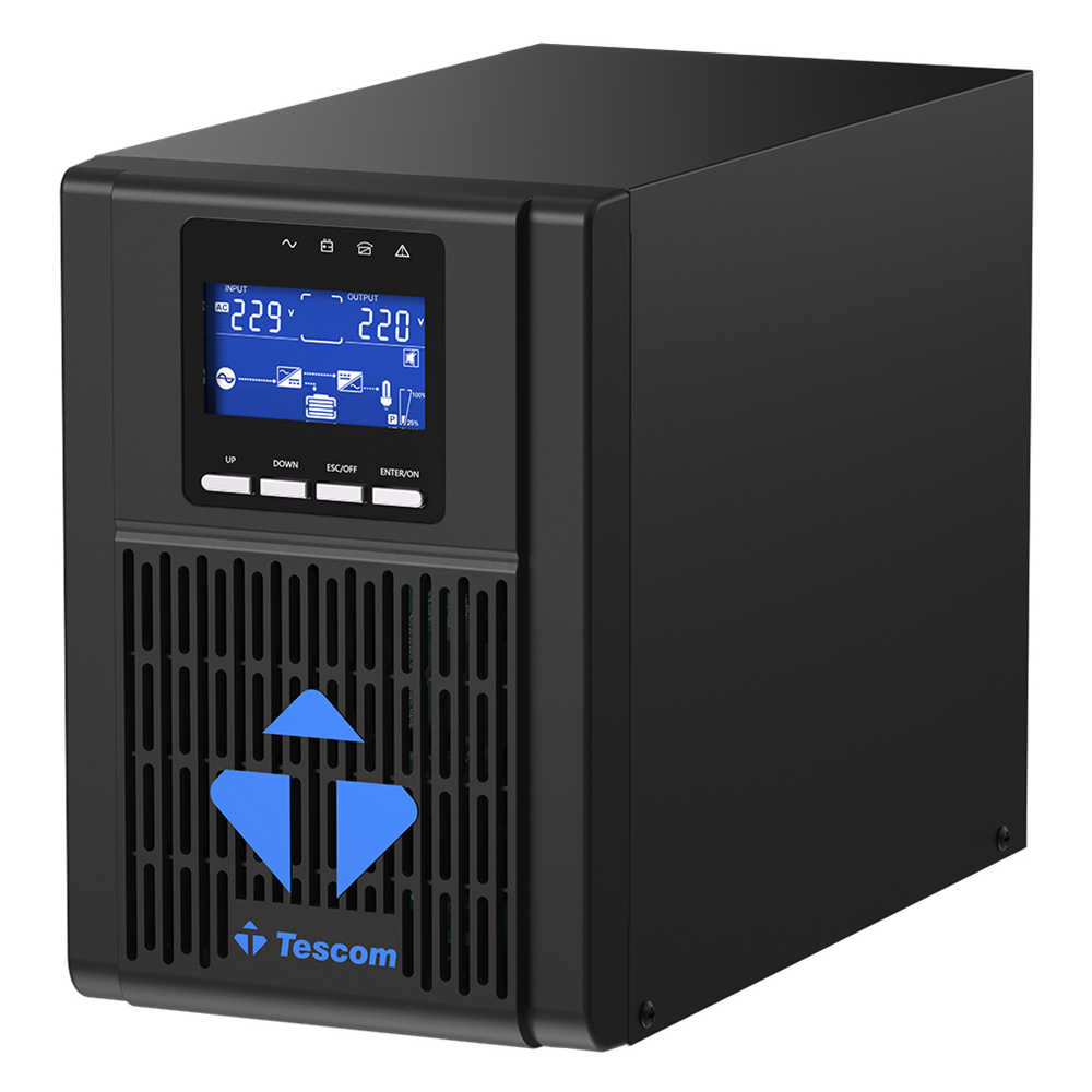 TESCOM NeoLine 1000, 1 KVA Online 1F/1F UPS, (900040100) (2x9A Akü)