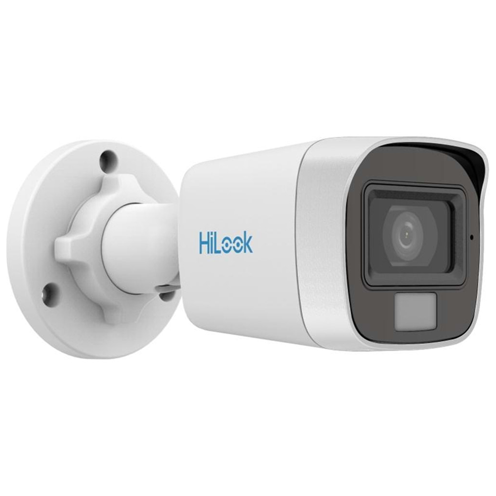 HILOOK THC-B129-LPS, 2Mpix, 2.8mm Lens, 20Mt Gece Görüşü, IP66, Color Vu, Dahili Mikrofon, Bullet Kamera