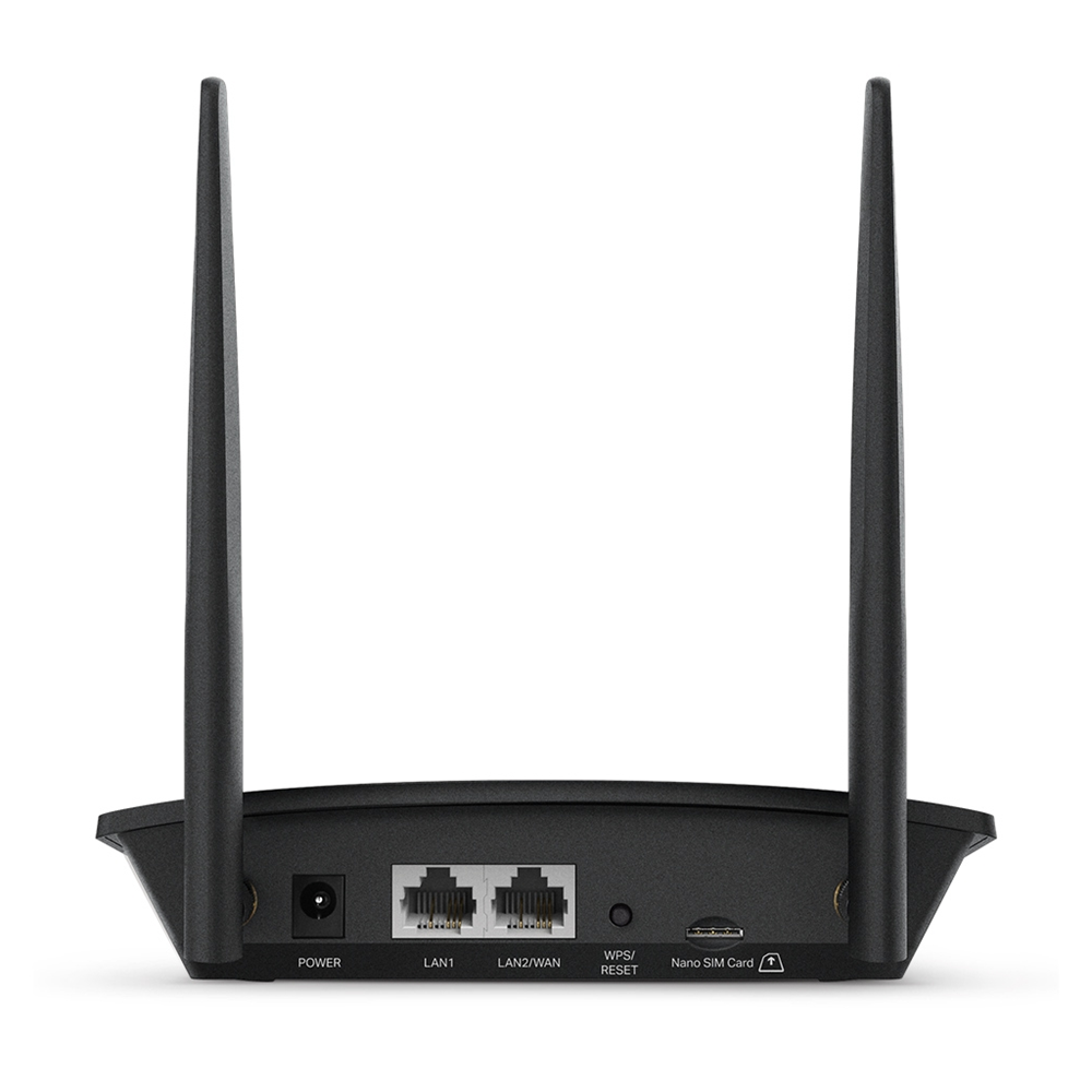 TP-LINK TL-MR100, 2Port, 300Mbps, 2,4Ghz Wifi, Masaüstü, LTE Micro Sim Kart Takılabilir 3G-4G Destekli Router