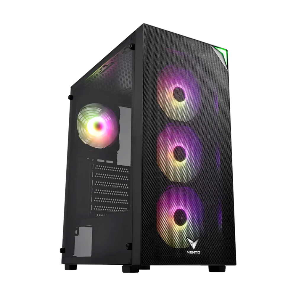 VENTO VG4200S, 750W, 80 Plus, Siyah, Temperli Cam, RGB, ATX, Tower, GAMING KASA