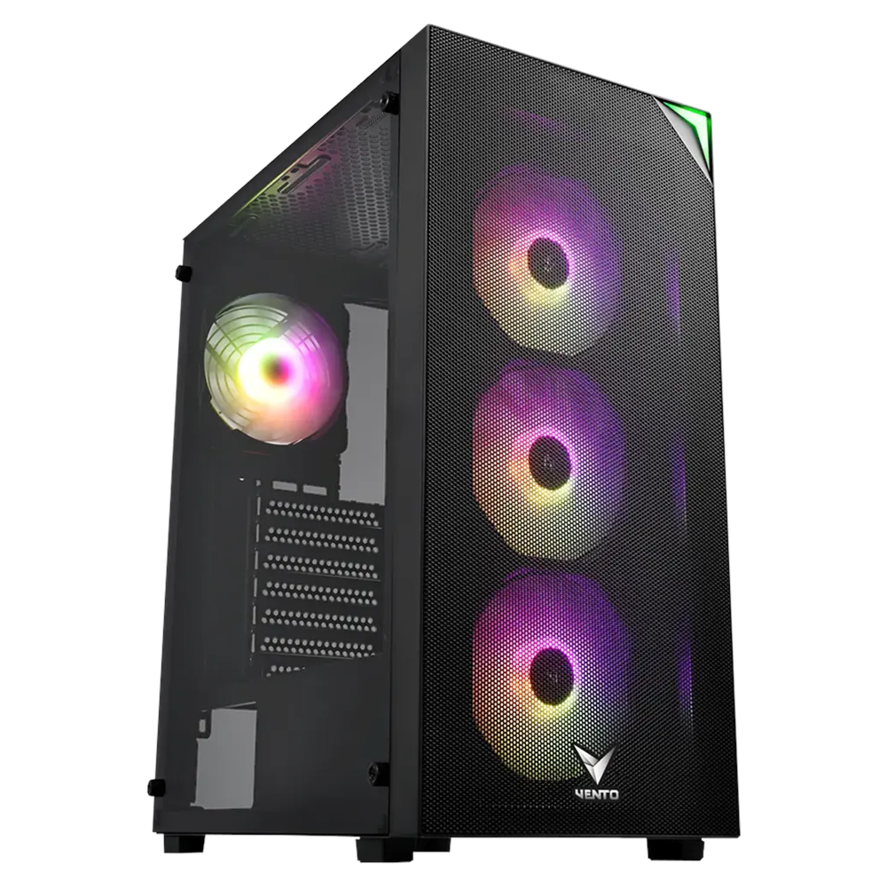 VENTO VG4200S, 850W, 80 Plus, Siyah, Temperli Cam, RGB, ATX, Tower, GAMING KASA