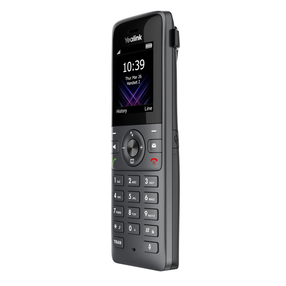 YEALINK W73H, Dect, Kablosuz IP TELEFON, Siyah, 1.8" Renkli Ekran, 35 Saat Konuşma, 400 Saat Bekleme