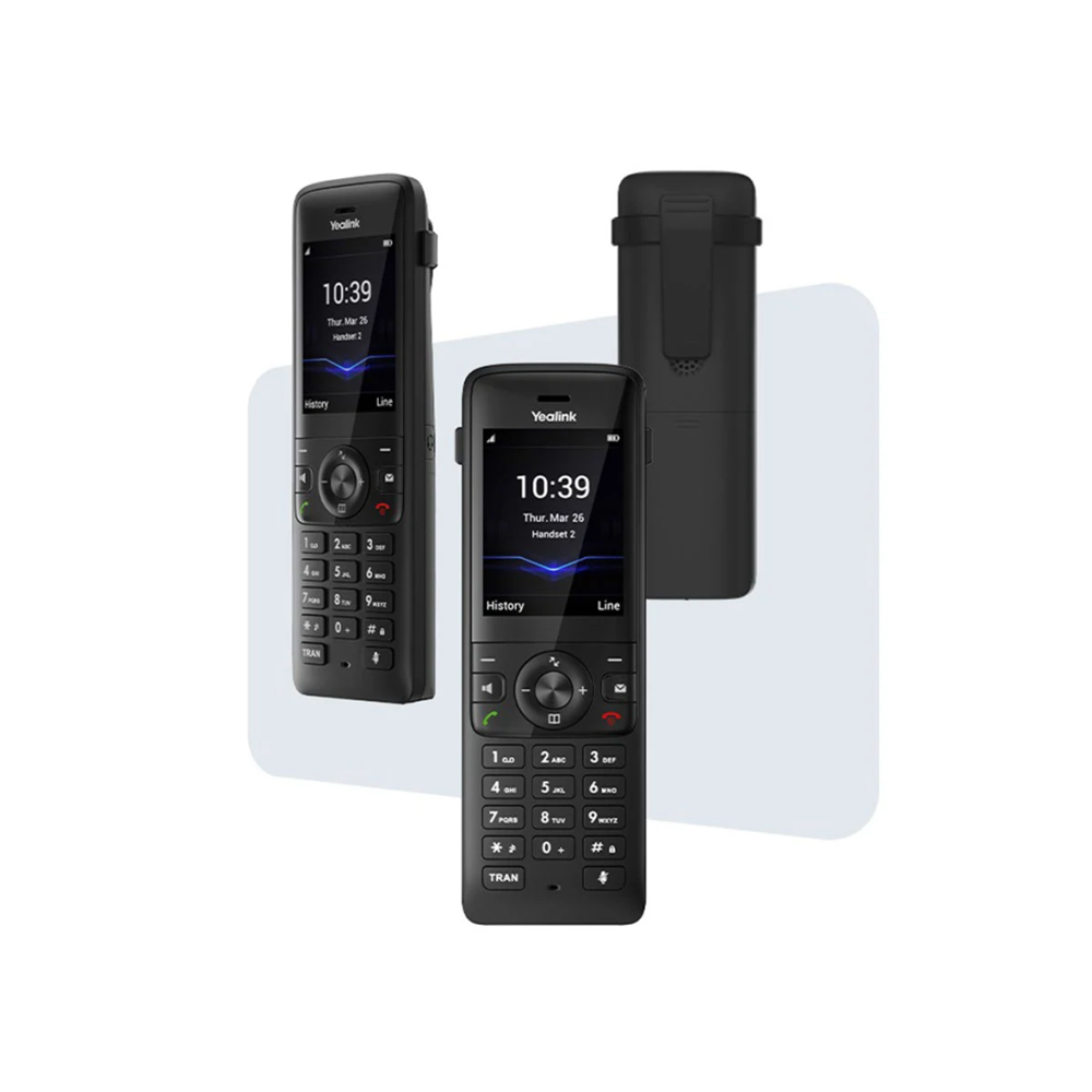 YEALINK W78H, Dect, Kablosuz IP TELEFON, Siyah, 2.4" Renkli Ekran, 30 Saat Konuşma, 400 Saat Bekleme, Bluetooth kablosuz kulaklık desteği