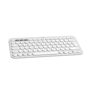 LOGITECH K380S, Pebble Keys 2, Beyaz, 920-011860, Bluetooth, Türkçe, Q, Multimedya, Mini Klavye