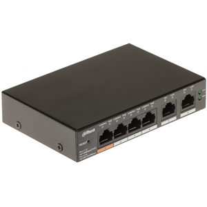 DAHUA CS4006-4ET-60, 4 Port, Megabit, PoE 60W, 2 Port Uplink, Cloud Yönetilebilir, Switch
