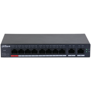 DAHUA CS4010-8ET-110, 8 Port, Megabit, PoE 110W, 2 Port Uplink, Cloud Yönetilebilir, Switch