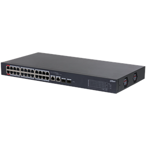 DAHUA CS4226-24ET-240, 24Port, Megabit, PoE 240W, 2 Port SFP Gigabit Combo, Cloud Yönetilebilir, Switch