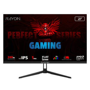 RAYDIN EC27DFI-240HZ, 27", 1ms, 240Hz, Full HD, 350 nits, HDMI, DP, IPS LED, Flat, Frameless, FreeSync Gaming Monitör
