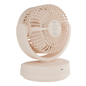 EVEREST EFN-509, KREM, 3 Kademeli Hız, 3lü 7"Kanat, Masaüstü, Type-C Vantilatör