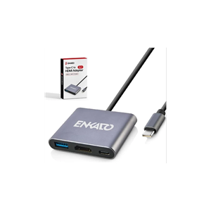 ENKADO EKD-TP43, Type-C To HDMI+PD+USB 3.0 Çevirici