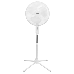 EVEREST FAN10, BEYAZ, EcoWind, 3 Kademeli Hız, 3lü 16" Kanat, 45W, Otomatik Salınım, Yükseklik Ayarlı, AC220, Vantilatör