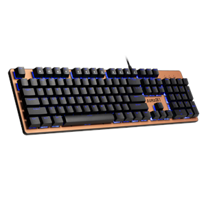 GAMDIAS AURA GK1, USB Kablolu, İngilizce, Rainbow Backlight, Red Mekanik Switch, Bronz Edition, Gaming Klavye