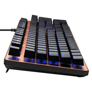 GAMDIAS AURA GK1, USB Kablolu, İngilizce, Rainbow Backlight, Red Mekanik Switch, Bronz Edition, Gaming Klavye