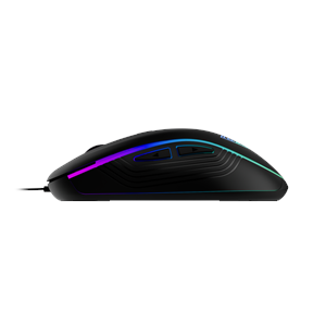 GAMDIAS AURA GS3, Çok Renkli Aydınlatma, USB Kablolu, 6 Programlanabilir Buton, Gaming Mouse, 3.600 DPI, Siyah