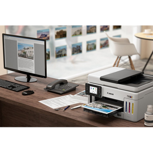 CANON MAXIFY GX6140, Renkli, Mürekkep Mega Tanklı, Yazıcı, Tarayıcı, Wifi, Lan, Duplex, ORİJİNAL MÜREKKEP