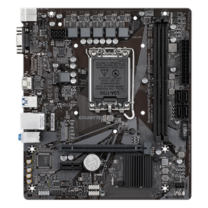 GIGABYTE H610M H V2, rev.1.0, 2xDDR5, M.2, D-SUB, HDMI, 12-13.14.Nesil, LGA1700 Soket, Anakart