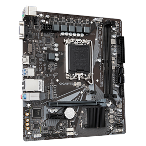 GIGABYTE H610M H V2, rev.1.0, 2xDDR5, M.2, D-SUB, HDMI, 12-13.14.Nesil, LGA1700 Soket, Anakart