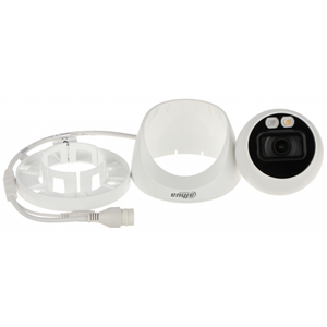 DAHUA IPC-HDW2449T-S-IL, 4Mpix, Full Color, 2,8mm Lens, H265+, 30Mt Gece Görüşü, IP67, Dahili Mikrofon, PoE Dome IP Kamera
