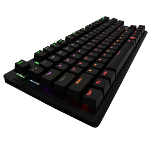 GAMDIAS HERMES-E2, USB Kablolu, İngilizce, Rainbow Backlight, Blue Mekanik Switch, Gaming Klavye