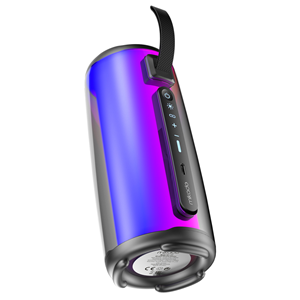 MIKADO MD-17BT CAPELLA, 10W, Taşınabilir, USB/AUX/BT/TF, RGB Işıklı, Transparan, 1800mAh, Mikrofon, Karaoke, Bluetooth Speaker,