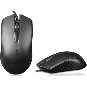 A4 TECH OP-760, Siyah, V-Track, 1000dpi, 3 Buton, Usb Kablolu, Optik Mouse