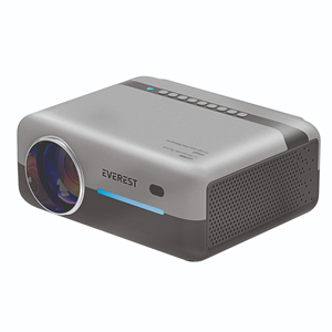 EVEREST PJ03, Gri, 8000 Lümen, 1920X1080, 2xHDMI, 1xUSB, TF Soket, WiFi, Bluetooth, 30.000 Saat Led Ömrü, 3W Speaker, Android 9.0, FULL HD Projeksiyon Cihazı