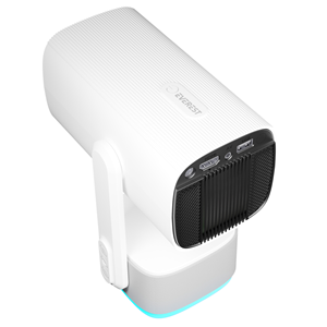 EVEREST PJ08, Beyaz, 5200 Lümen, 1280x720, 1xHDMI, 1xUSB, WiFi, Bluetooth, 30.000 Saat Led Ömrü, 6W Speaker, 5200mAh Batarya, Taşınabilir, Android 11, 4K Destekli Projeksiyon Cihazı