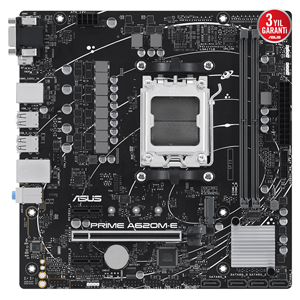 ASUS PRIME A620M-E-CSM, 2xDDR5, 1x M.2, D-SUB, DP, HDMI, AM5 Soket Anakart