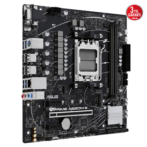 ASUS PRIME A620M-E-CSM, 2xDDR5, 1x M.2, D-SUB, DP, HDMI, AM5 Soket Anakart