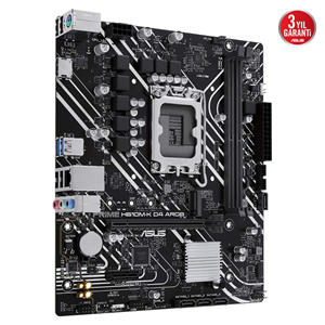 ASUS PRIME H610M-K D4 ARGB, 2xDDR4, M.2, HDMI, 12-13.14.Nesil, LGA1700 Soket, Anakart