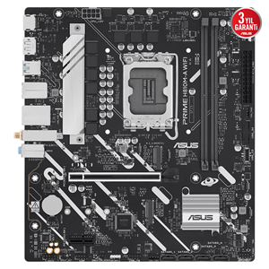 ASUS PRIME H810M-A WIFI, 2xDDR5, 2x M.2, HDMI, DP, Wi-Fi 6, Bluetooth 5.3, Intel Core Ultra CPU(Seri 2), LGA1851 Soket, ATX Anakart
