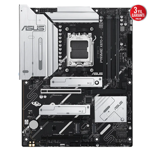 ASUS PRIME X870-P, 4xDDR5, 4xM.2, HDMI, DP, Type-C, AM5 Soket GAMING Anakart