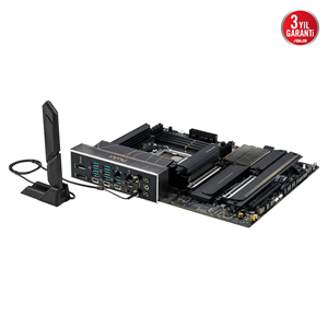 ASUS PROART X870E-CREATOR WIFI, 4xDDR5, 4xM.2, HDMI, DP, Type-C, PCIe 5.0, Wi-Fi 7, Bluetooth v5.4, AM5 Soket GAMING Anakart