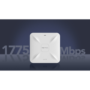 RUIJIE Reyee RG-RAP2260(G), AX3200, 2Port 2.5GE, 1775Mbps, Dual Band, Wifi 6, PoE, Tavan Tipi, Reyee Mesh, Access Point