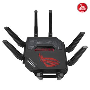 ASUS ROG Rapture GT-BE98, BE25000, 24400Mbps, 8xAnten, Four Band, WİFİ 7, AiMesh, AiProtection Pro, GAMING Extendable Router