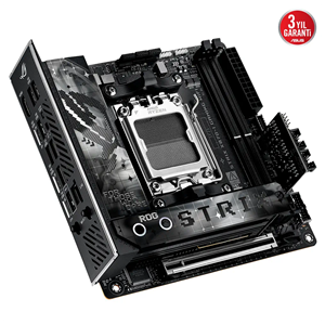 ASUS ROG STRIX X870-I GAMING WIFI, 2xDDR5, 2xM.2, HDMI, DP, Type-C, Wi-Fi 7, Bluetooth v5.4, Mini ITX, AM5 Soket GAMING Anakart