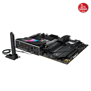 ASUS ROG STRIX X870E-E GAMING WIFI, 4xDDR5, 5xM.2, HDMI, DP, Type-C, PCIe 5.0, 2xWi-Fi 7, Bluetooth v5.4, AM5 Soket GAMING Anakart