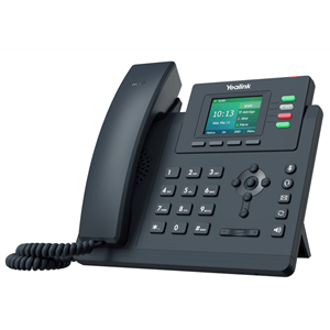 YEALINK SIP-T33G, Masaüstü, Kablolu IP TELEFON, Siyah, 2.4" Renkli Ekran, 2xGigaBit Ethernet Portu, PoE Destekli