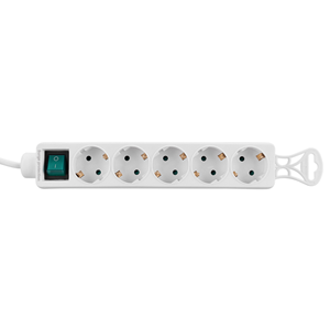 S-LINK SPG-F05, 5 Soket, Akım Korumalı Priz, 1.5Mt Kablo, 306 Joule (Beyaz)
