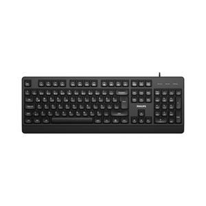 PHILIPS SPK6247B, USB Kablolu, Türkçe Q, Multimedya Klavye (Siyah)