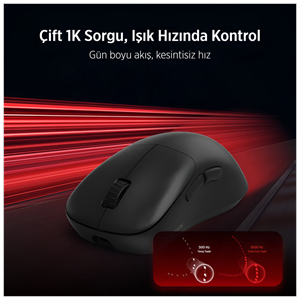 PHILIPS SPK9418B, EVNIA, Siyah, USB Nano 2,4Gh ve Bluetooth Kablosuz, 12.000dpi, Optic, 6 Programlanabilir Buton, Şarj Edilebilir, GAMING Mouse