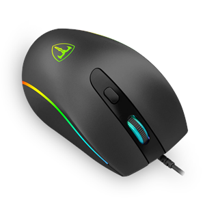 T-DAGGER T-TGM108, Recruit 2, RGB Backlight, 6 Buton, USB Kablolu, 3200DPI, Gaming Mouse