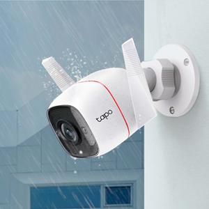 TP-LINK Tapo TC65 (C310), 3,0Mpix, İç ve Dış Mekan, IP66, WiFi, 30Mt. Gece Görüşü, İki Yönlü Ses Güvenlik Kamerası